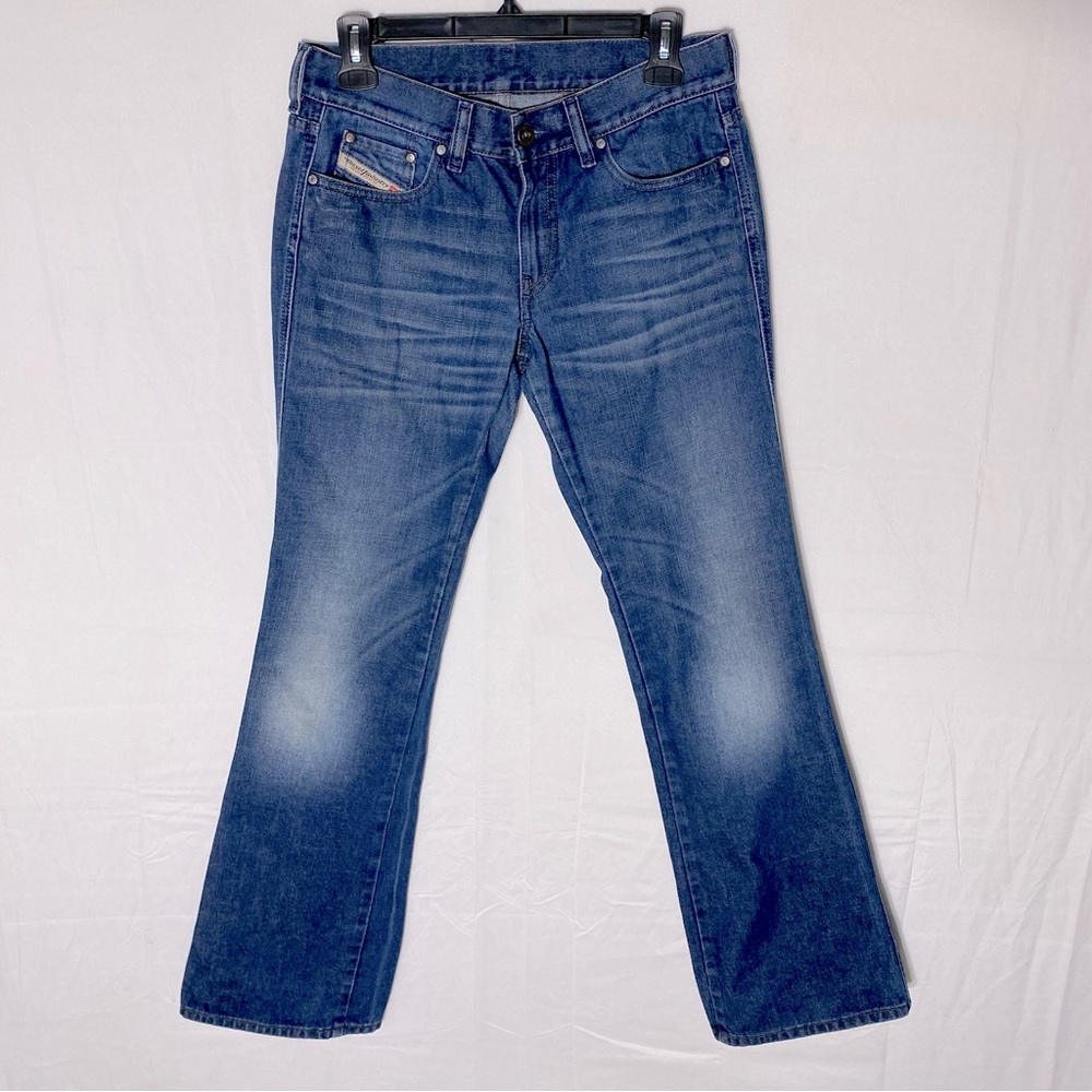 Vintage Y2K Diesel Low Rise Med Wash Straight Leg Jeans 29